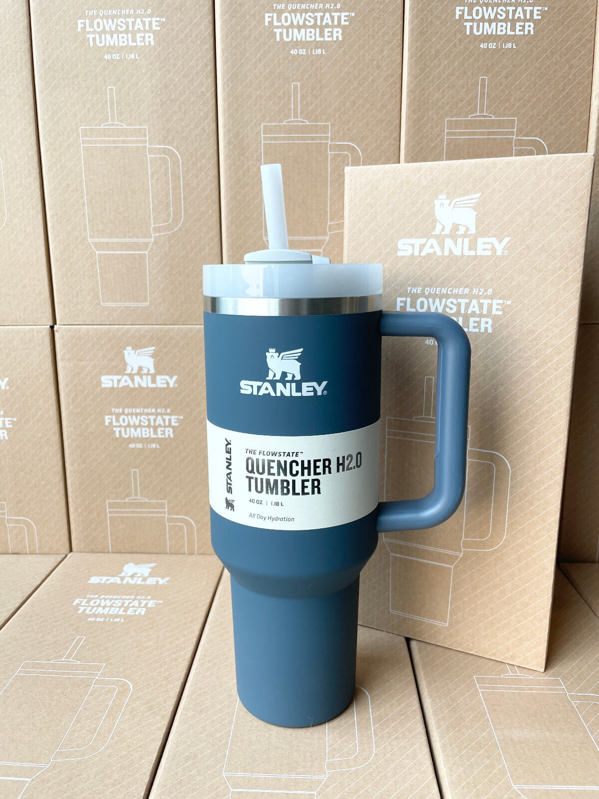 Stanley Quencher H2.0 40 oz Tumbler with Lid & Straw - imane Habibi