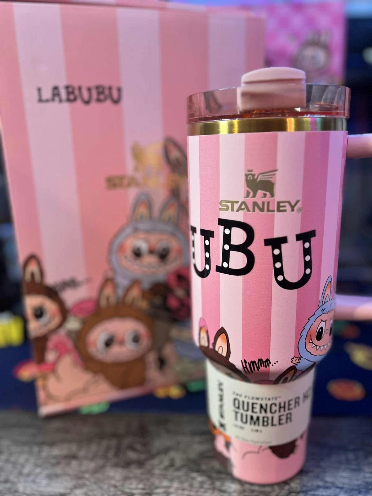 Stanley Adventure Quencher H2.0 FlowState Tumbler 40oz - Limited Edition (Labubu, Stitch, Hello Kitty) | Insulated Stainless Steel Cup | Eco-Friendly Water Bottle | UAE Free Shipping - imane Habibi