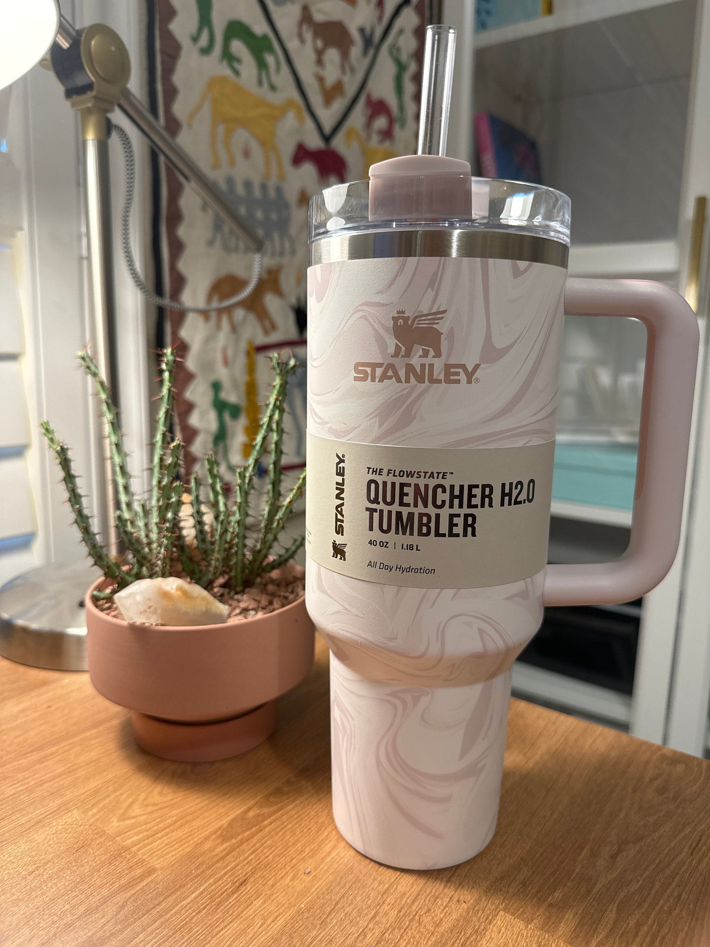 Stanley Quencher H2.0 40 oz Tumbler with Lid & Straw - imane Habibi